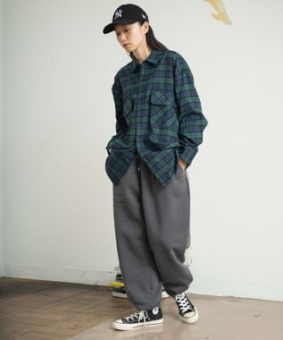 WEGO 【ユニセックス着用ITEM/ウエストゴム】スウェットパンツ スミクロ