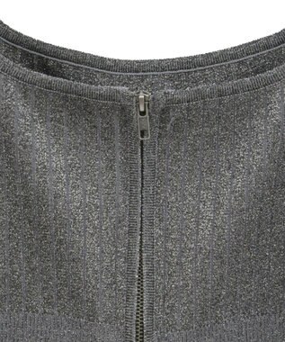 YECCA VECCA ZIPニットビスチェ Silver
