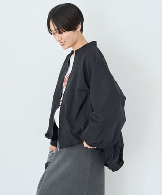 AMERICAN HOLIC ボリュームスリーブギャザーブルゾン Black