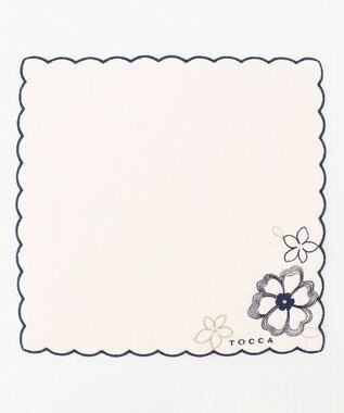  【TOWEL COLLECTION】SCALLOP FLOWER TOWELCHIEF タオルハンカチ