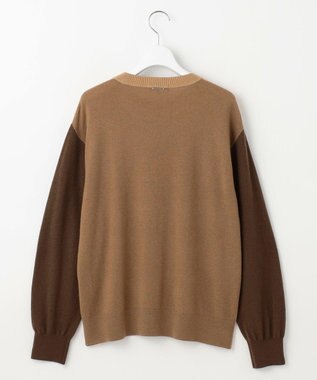 自由区 L 【カタログ掲載】ファインウールカシミヤクルーネック ニット キャメル系