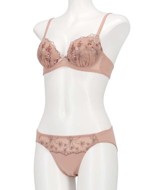 AMPHI ブラジャー ショーツセット まる胸メイク WEB限定カラーあり 【ブラショーツセット】 上下セット ブラ BCC224 アンフィ／ワコール オレンジ