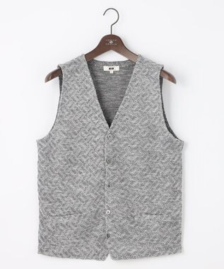 JOSEPH ABBOUD 【サスティナブル加工】スラブギマ ニットベスト グレー系7