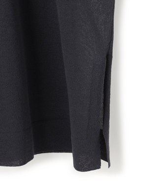 UNFILO シアーフォルムニット ジャケットジレ チャコール