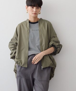 AMERICAN HOLIC ボリュームスリーブギャザーブルゾン Khaki