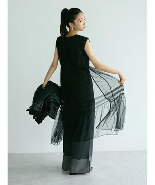 CRAFT STANDARD BOUTIQUE チュールジレワンピース Gray