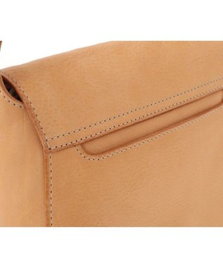 genten クオイオ　かぶせ付きショルダーバッグ ヌメベージュ