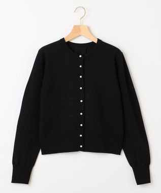 組曲 【洗える・6色展開】Elenaベーシックニット カーディガン ブラック系