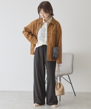 AMERICAN HOLIC スエードライクジャケット Camel