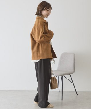 AMERICAN HOLIC スエードライクジャケット Camel