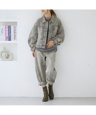 MODE ET JACOMO <carino>スクエアトゥブロックヒールブーツ カーキ