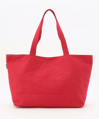 J.PRESS LADIES 【完全受注生産】ポーチ付き キャンバス トートバッグ レッド×ストライプ系