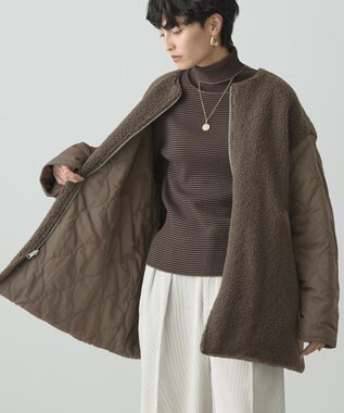 AMERICAN HOLIC 軽ポカ２ＷＡＹリバーシブルキルトアウター Mocha