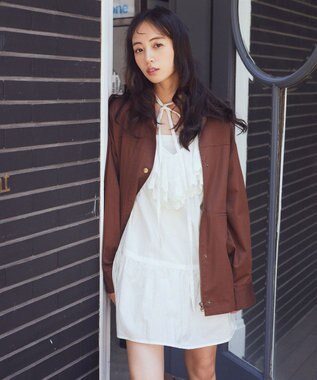 earth music&ecology ハンティングジャケット Brown