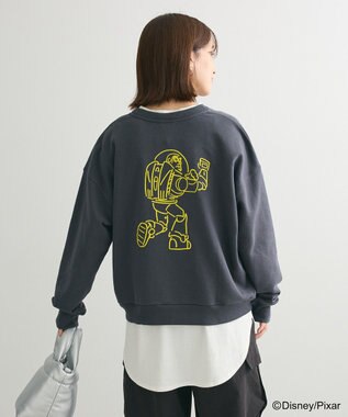 Green Parks トイストーリー／バック刺繍プルオーバー Charcoal Gray