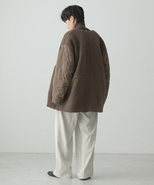 AMERICAN HOLIC 軽ポカ２ＷＡＹリバーシブルキルトアウター Mocha