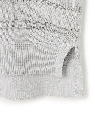 ICB L ルレックスパターン ニットプルオーバー シルバー