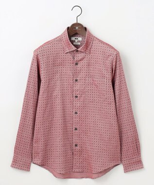 JOSEPH ABBOUD 【オーガニックコットン使用・自然なストレッチ性】JOE COTTON ストレッチオックスペイズリー シャツ ワイン系5