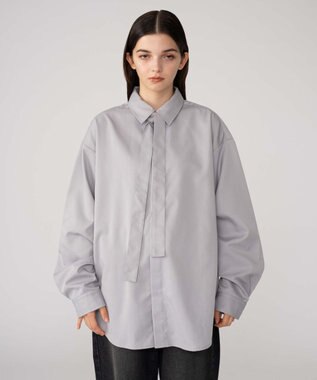 WEGO 【ユニセックス着用ITEM/MLサイズ展開】TRボウタイシャツ（LS） グレー