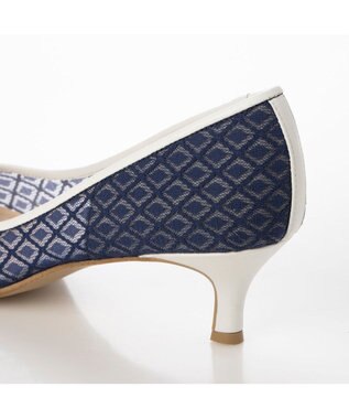 MODE ET JACOMO <carino>レースデザインパンプス ブルー