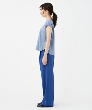 KASHIYAMA 【抗菌消臭】クレンゼ フレンチTeeシャツ ライトブルー