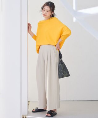 ANY L 【新色追加/吸水速乾/イージーケア/UVカット/接触冷感】さらさらDRYパンツ ベージュ