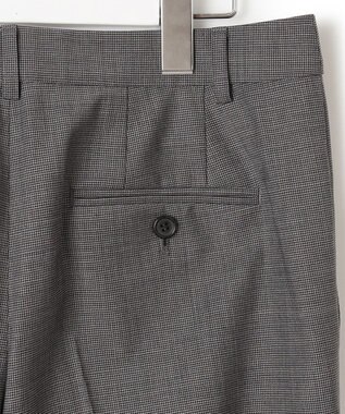 23区 L 【セットアップ対応】ラフィーネウール テーパードパンツ グレーミニチェック