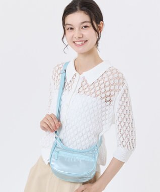 LeSportsac MINI HOBO CROSSBODY/アクアブルーシャイン