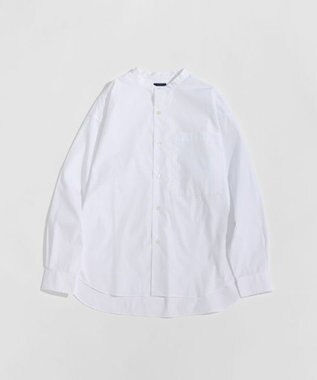 LENO BAND COLLAR SHIRTS 《UNISEX》 バンドカラーシャツ WHITE