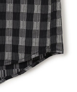 JOSEPH HOMME 新柄【オリジナル素材】ギンガムシャンブレーストレッチ　レギュラーカラーシャツ グレー系