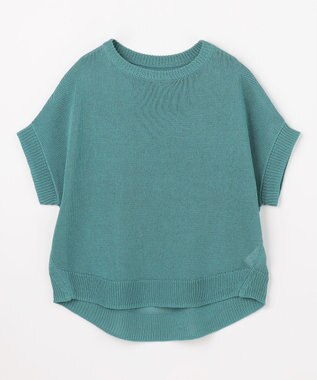 ANY ラミータッチオーバーニット ブルーグリーン