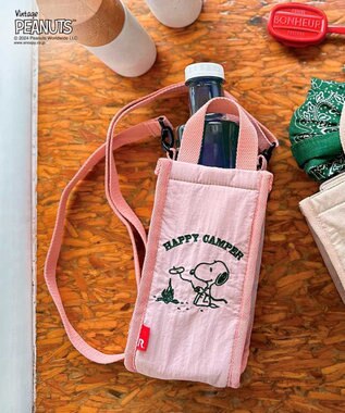 ROOTOTE 8606【スヌーピー:簡易保冷】IP.サーモキーパー.ボトル.ピーナッツ-9B 03：ハッピーキャンパー