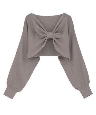 earth music&ecology 【WEB限定】リボンニットアンサンブル Mocha