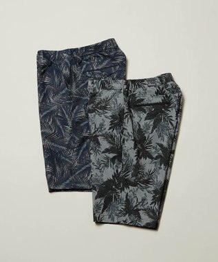 JOSEPH ABBOUD 【イージーケア】リーフ柄 ライトウェーブハーフパンツ ライトグレー系6