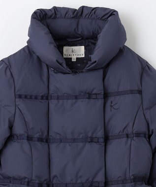 組曲 KIDS 【150-160cm】中綿 ショートコート ネイビー系