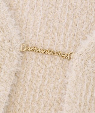 earth music&ecology SET2点チャーム付きシャギーニット＋インナー Pink Beige