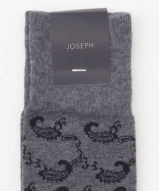 JOSEPH HOMME ペイズリー　ソックス グレー系3