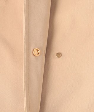 組曲 L 【WEB限定】コットンライクツイル スタンドネックコート ベージュ系