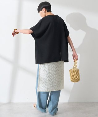 AMERICAN HOLIC ワッフルＡラインプルオーバー Black