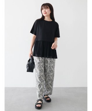 Green Parks メッシュドッキングチュニック Black