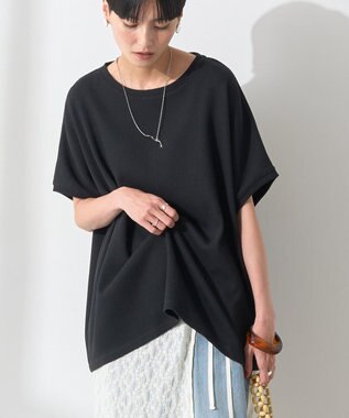 AMERICAN HOLIC ワッフルＡラインプルオーバー Black