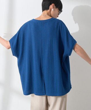 AMERICAN HOLIC ワッフルＡラインプルオーバー Blue