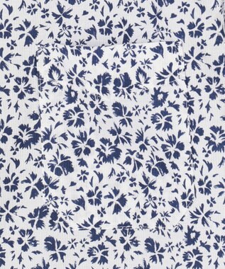 JOSEPH ABBOUD 【サスティナブル】コットンリヨセルリネンフラワープリント シャツ ネイビー系5