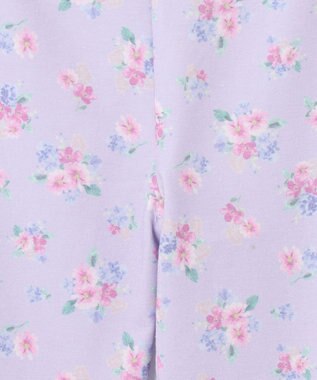 ANY KIDS フラワ ープリント レギンス ラベンダー×花