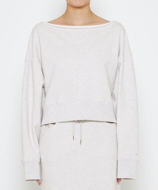 uncrave スウェット ショートトップス（uncrave WHITE） ライトグレー