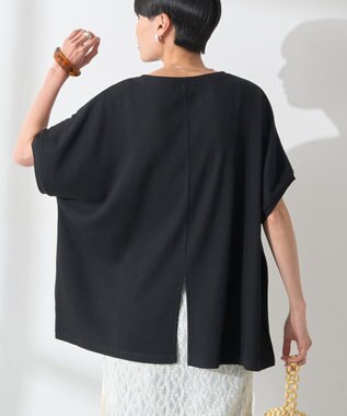 AMERICAN HOLIC ワッフルＡラインプルオーバー Black