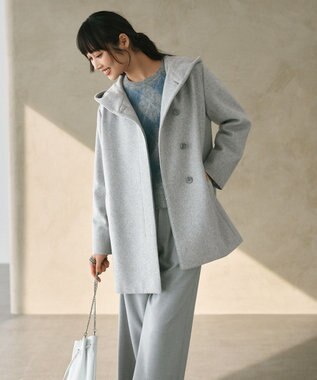 J.PRESS LADIES L 【WEB限定】FLUFFY ARGYLE ニット 【WEB限定】ライトグレー×サックス系5