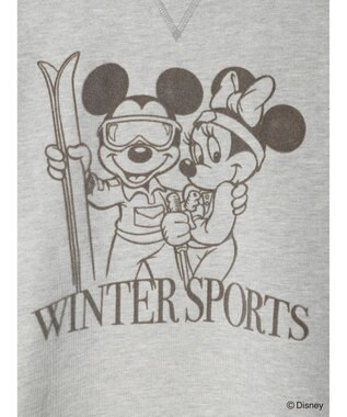 Green Parks Ｄｉｓｎｅｙ／裏起毛フロッキープリントスウェット Gray Mixture
