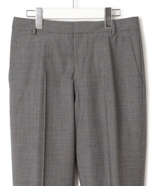 23区 L 【セットアップ対応】ラフィーネウール テーパードパンツ グレーミニチェック