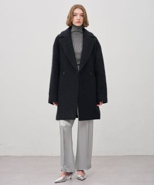 uncrave アセテートヴィンテージサテン ワイドパンツ シルバー